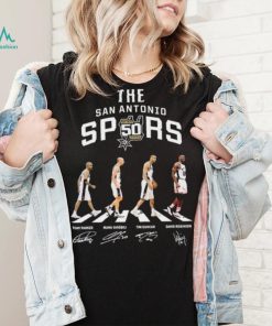 The San Antonio Spurs 50th Season Abbey Road Signatures Shirt