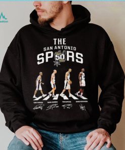 The San Antonio Spurs 50th Season Abbey Road Signatures Shirt