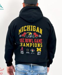 The University of Michigan Rose Bowl Game Champions 2024 Finals Score Shirt