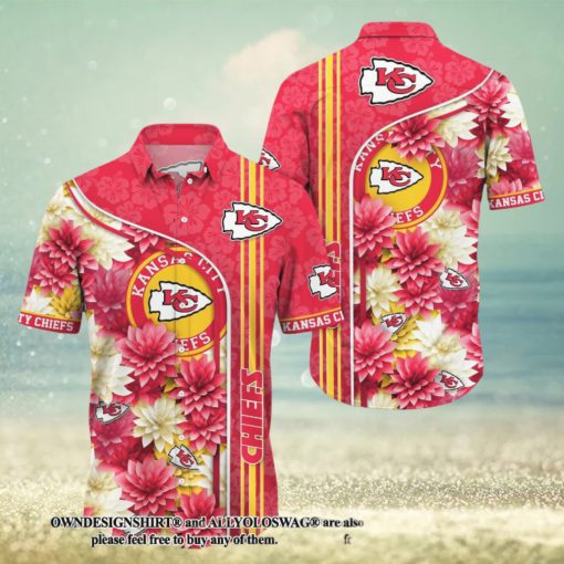 [The best selling] Kansas City Chiefs All Over Printed 3D Hawaiian Shirt