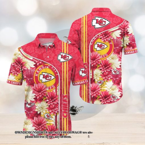 [The best selling] Kansas City Chiefs All Over Printed 3D Hawaiian Shirt