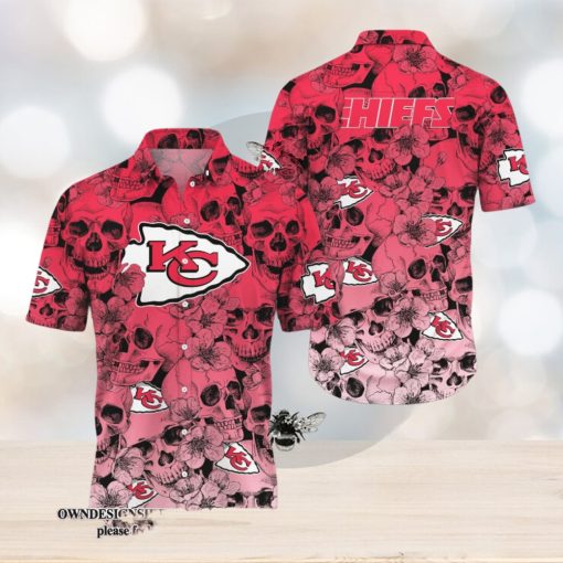 [The best selling] Kansas City Chiefs Halloween Season Aloha New Fashion Full Printed Hawaiian Shirt