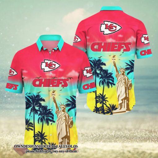 [The best selling] Kansas City Chiefs NFL Flower Summer Football 3D Full Print Hawaiian Shirt