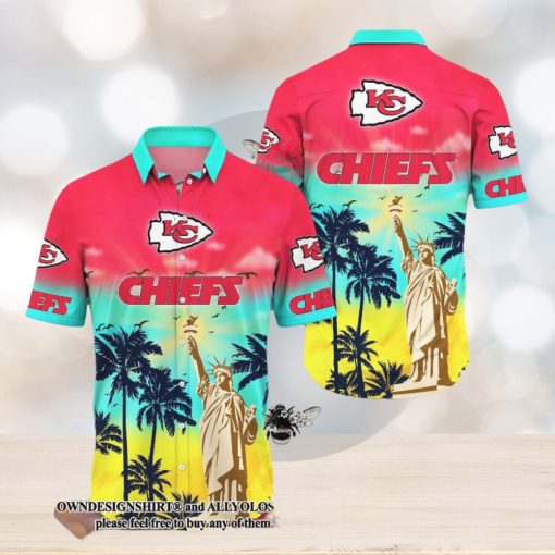 [The best selling] Kansas City Chiefs NFL Flower Summer Football 3D Full Print Hawaiian Shirt