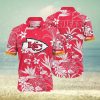 [The best selling] Kansas City Chiefs NFL Flower Custom Summer Football Best Combo Full Printing Hawaiian Shirt