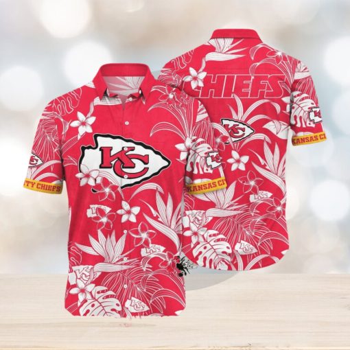 [The best selling] Kansas City Chiefs NFL Flower Summer Football All Over Print Classic Hawaiian Shirt