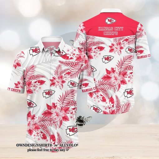 [The best selling] Kansas City Chiefs Trending Aloha High Fashion Full Printing Hawaiian Shirt