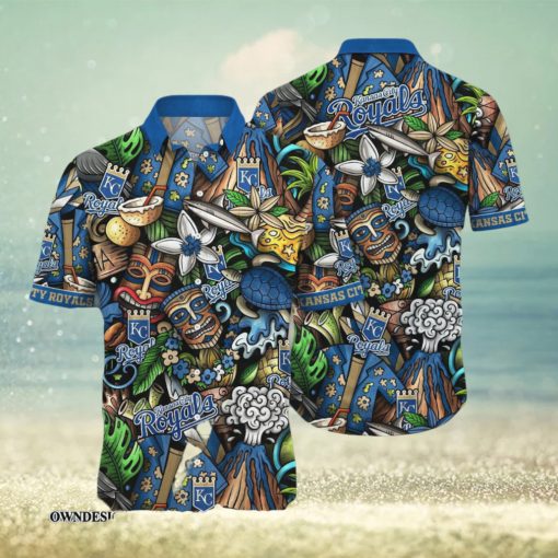 [The best selling] Kansas City Royals MLB Flower Custom Summer Football Amazing Outfit Hawaiian Shirt