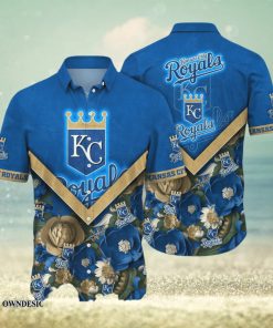 [The best selling] Kansas City Royals MLB Flower Custom Summer Football Unisex Hawaiian Shirt