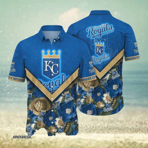 [The best selling] Kansas City Royals MLB Flower Custom Summer Football Unisex Hawaiian Shirt