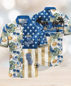 [The best selling] Kansas City Royals MLB Flower Summer Football 3D All Over Print Hawaiian Shirt