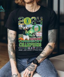 The fiesta bowl champions oregon ducks 45 6 liberty flames 2024 shirt