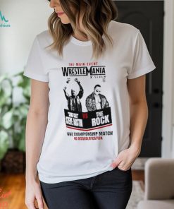 The main event WrestleMania X Seven Stone Cold Steve Austin vs the Rock shirt