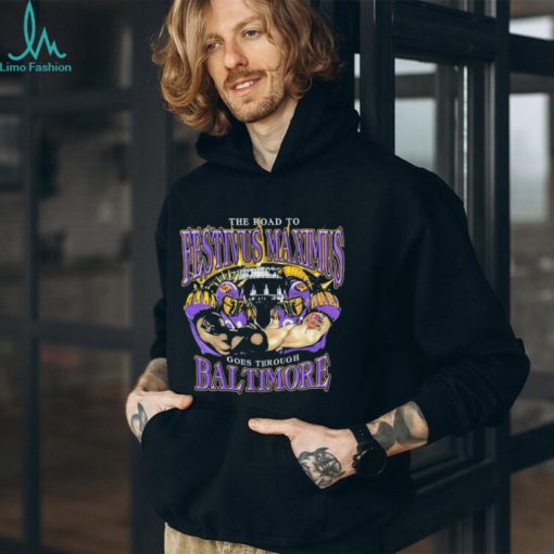The road to festivus maximus goes through Baltimore Ravens shirt