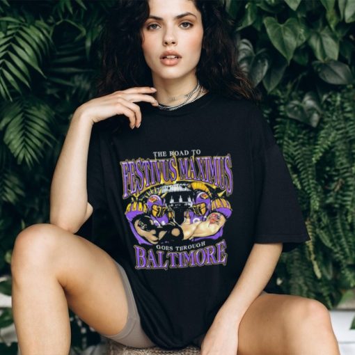 The road to festivus maximus goes through Baltimore Ravens shirt