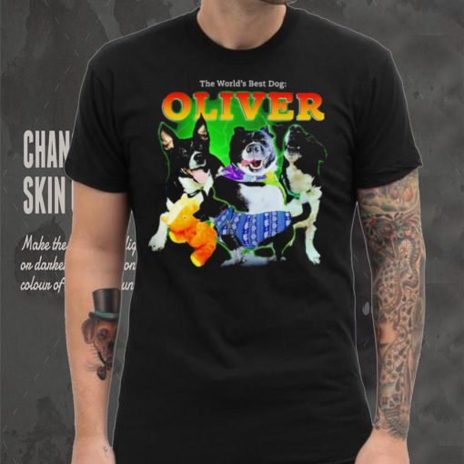 The world’s best dog Oliver funny 2024 shirt