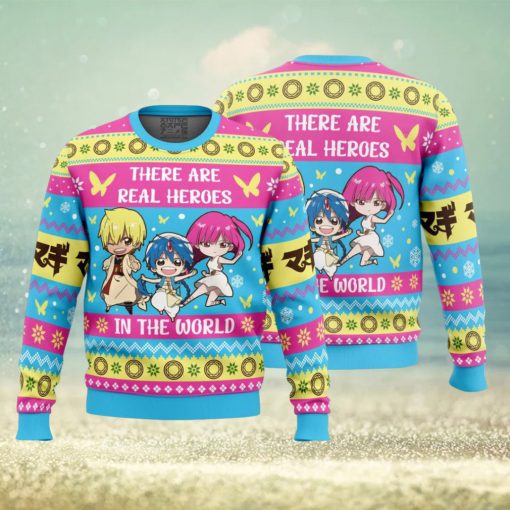 There Are Real Heroes Magi The Labyrinth of Magic Ugly Christmas Sweater