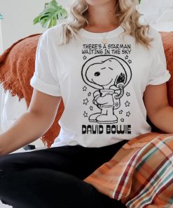 There’s A Starman Waiting In The Sky David Bowie Snoopy t shirt