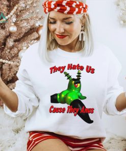 They Hate Us Cause They Anus Female Plankton Funny Shirt