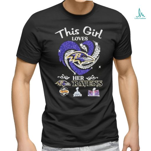 This Girl Loves Her Baltimore Ravens Super Bowl 2023 2024 Signatures Shirt