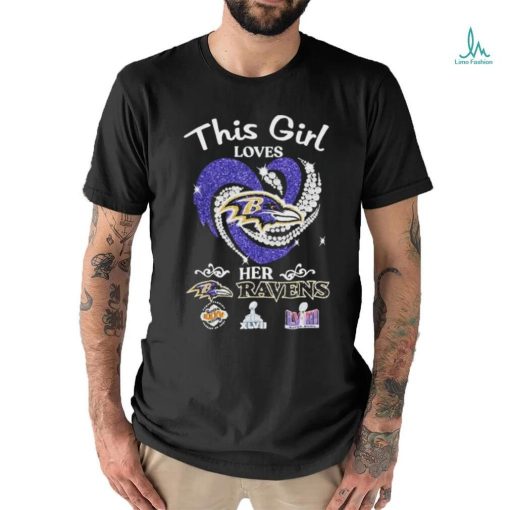 This Girl Loves Her Baltimore Ravens Super Bowl 2023 2024 Signatures Shirt