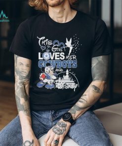 This Girl Loves Her Cowboys And Disney Mickey T shirt For Fans