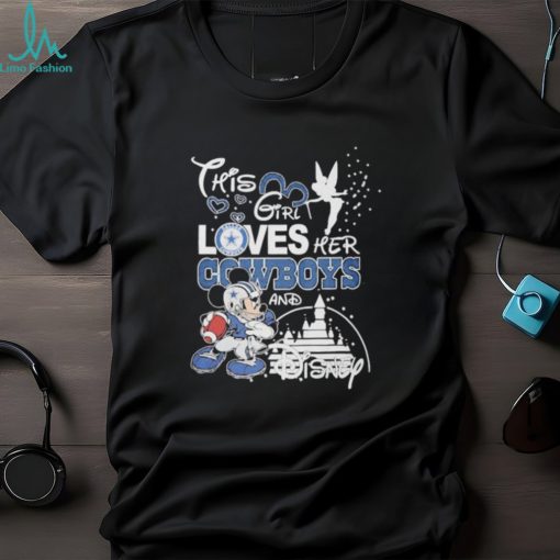 This Girl Loves Her Cowboys And Disney Mickey T shirt For Fans