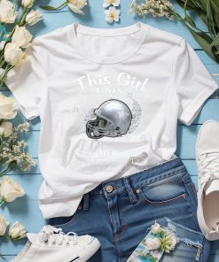 This Girl Loves Her Dallas Cowboys Navy T Shirt