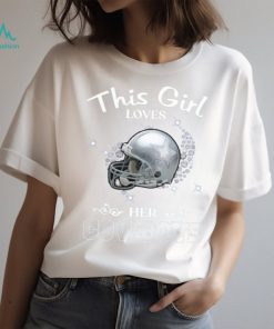 This Girl Loves Her Dallas Cowboys Navy T Shirt