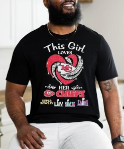 This Girl Loves Her Kansas City Chiefs Super Bowl 2023 2024 Signatures Shirt