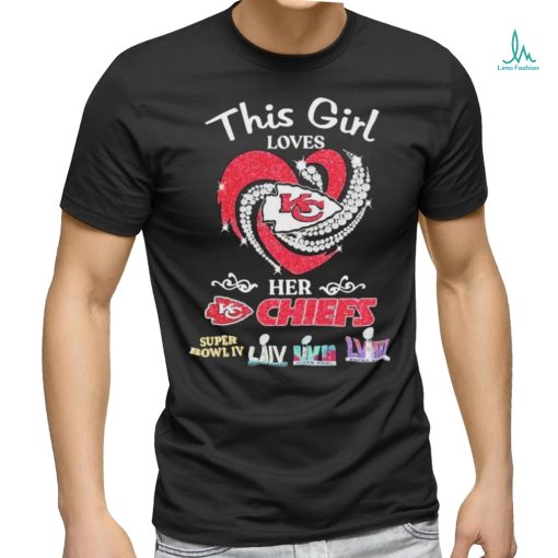 This Girl Loves Her Kansas City Chiefs Super Bowl 2023 2024 Signatures Shirt