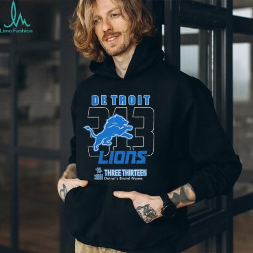 Three Thirteen x Detroit Lions 313 T Shirt Three Thirteen Merch shirt