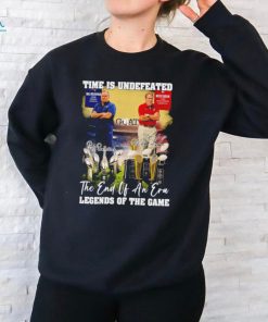 Time is undefeated Bill Belichick and Nick Saban the and of an era legends of the game signatures shirt