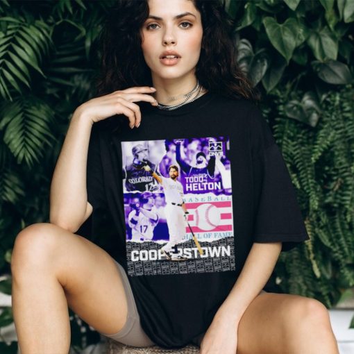 Todd Helton Hall of Famer Cooperstown poster shirt
