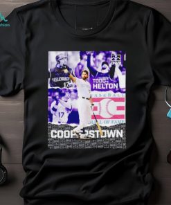 Todd Helton Hall of Famer Cooperstown poster shirt