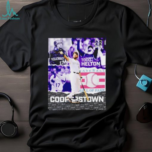 Todd Helton Hall of Famer Cooperstown poster shirt