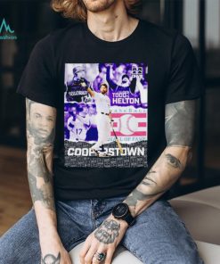 Todd Helton Hall of Famer Cooperstown poster shirt