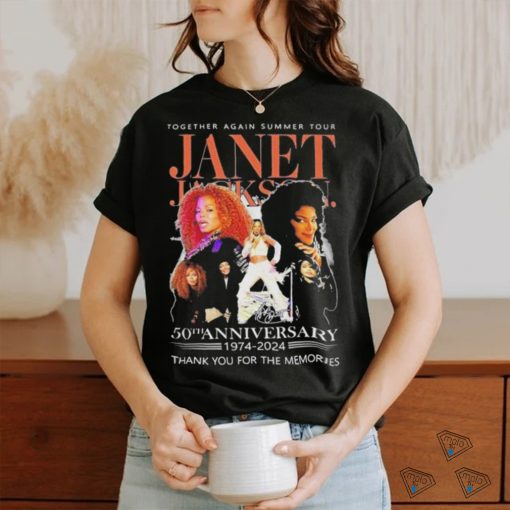 Together Again Summer Tour Janet Jackson 50th Anniversary 1974 – 2024 Thank You For The Memories Shirt