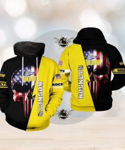 Toledo Rockets NCAA US Flag Skull 3D Printed Hoodie