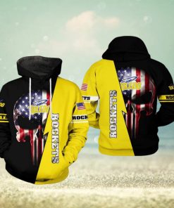 Toledo Rockets NCAA US Flag Skull 3D Printed Hoodie