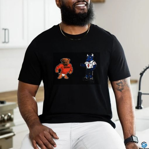 Top Cleveland Browns VS Houston Texans NFL 2024 mascot cartoon football shirt
