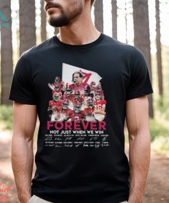 Top alabama Crimson Tide football forever not just when we win signatures 2024 shirt