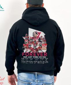 Top alabama Crimson Tide football forever not just when we win signatures 2024 shirt