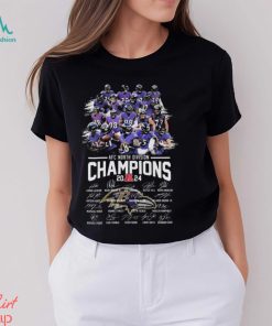 Top baltimore Ravens all team afc north division champions signatures 2024 shirt
