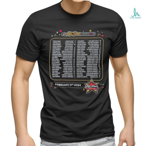 Toronto 2024 NHL All Star Game Roster Shirt