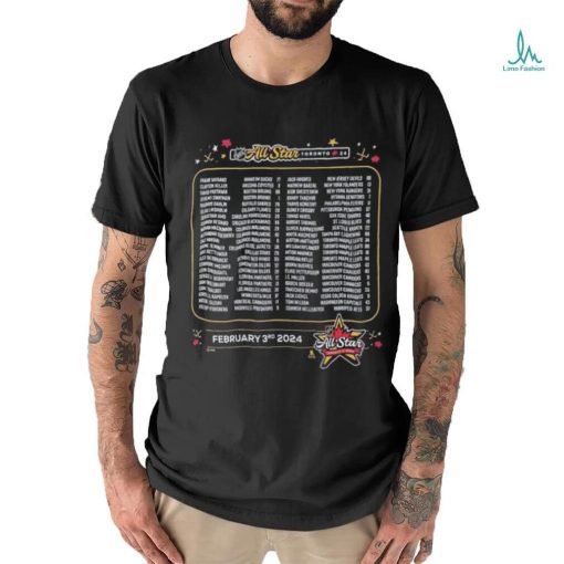 Toronto 2024 NHL All Star Game Roster Shirt
