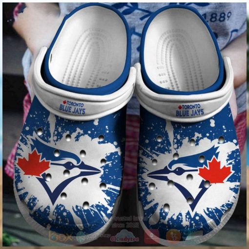 Toronto Blue Jays Blue White Mlb Crocs Clog Shoes