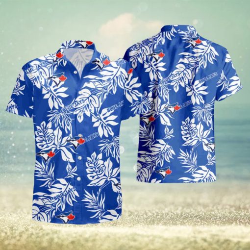 Toronto Blue Jays Tropical Flower Short Sleeve Hawaiian Shirt And Short