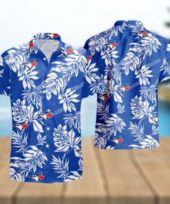 Toronto Blue Jays Tropical Flower Short Sleeve Hawaiian Shirt And Short