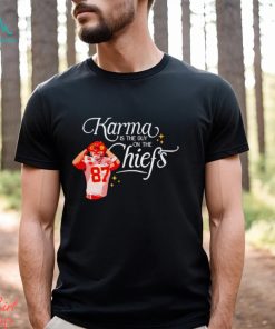 Travis Kelce Karma is the guy on the Chiefs shirt